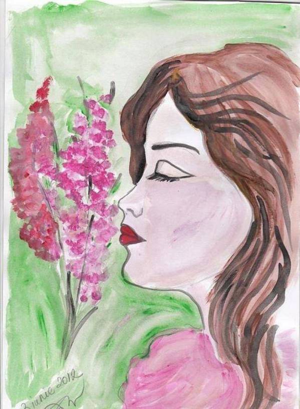 „fata cu floarea” de Gabriela Dinca