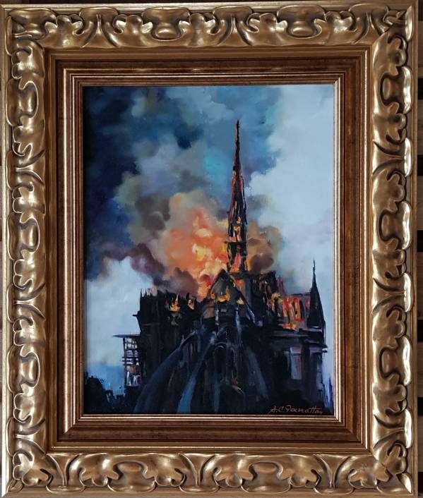 „Notre-Dame de Paris Pictură de colectie-ulei pe pânză” de alexandru panatta codreanu