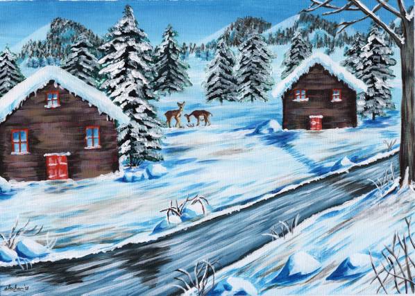 „Peisaj iarna 3” de Tofan Alexandra Elena