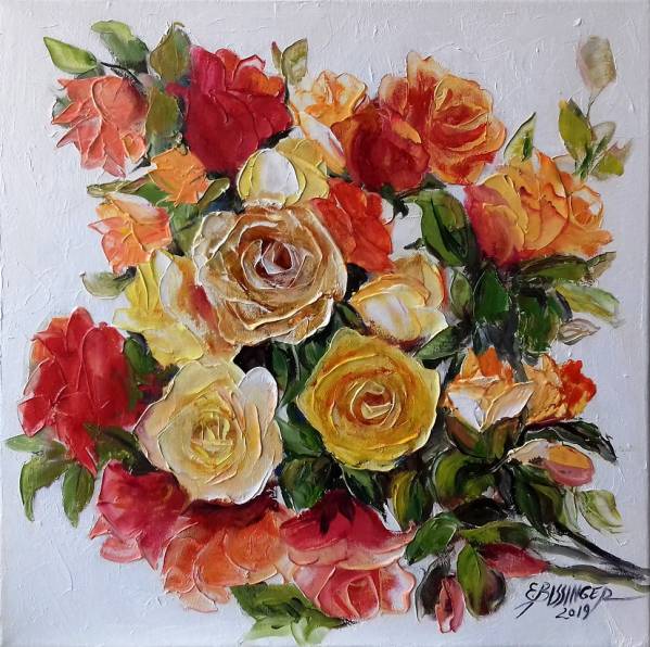„Trandafiri rosii si galbeni” de Elena Bissinger