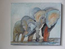 doi-elefanti-pictura-ulei-pe-panza