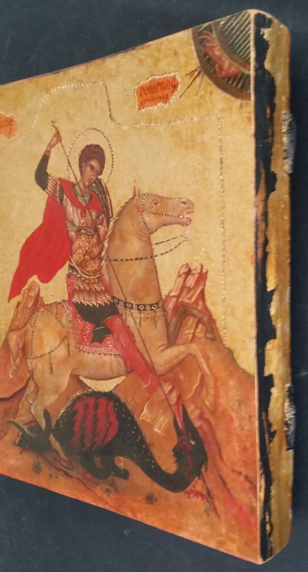 „Icoană de colecție -Sf Mare Mucenic Gheorghe-certificat de autenticitate” de alexandru panatta codreanu