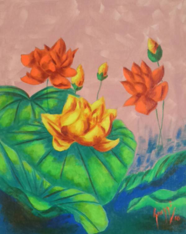 „Lotus flowers” de Pure Art