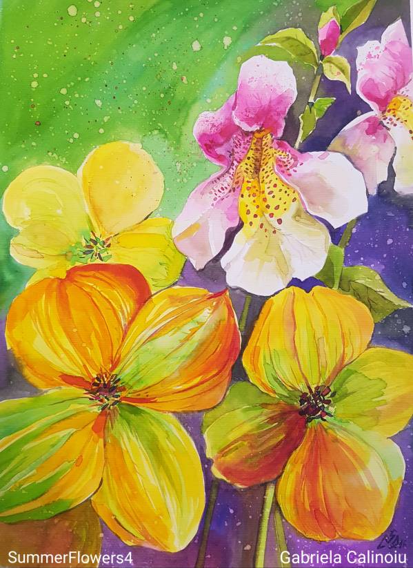 „Summer Flowers 4” de Gabriela Calinoiu
