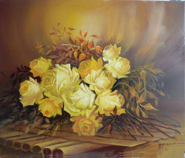 „trandafiri galbeni pe punte aurie” de Marcel Seralio