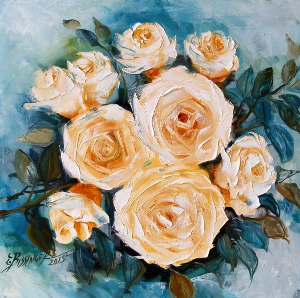 „Trandafiri scaldati in azuriu” de Elena Bissinger